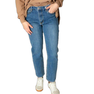 Dear John Super High Rise Jodi Madrid Straight Jeans with Frayed Hems Size 26